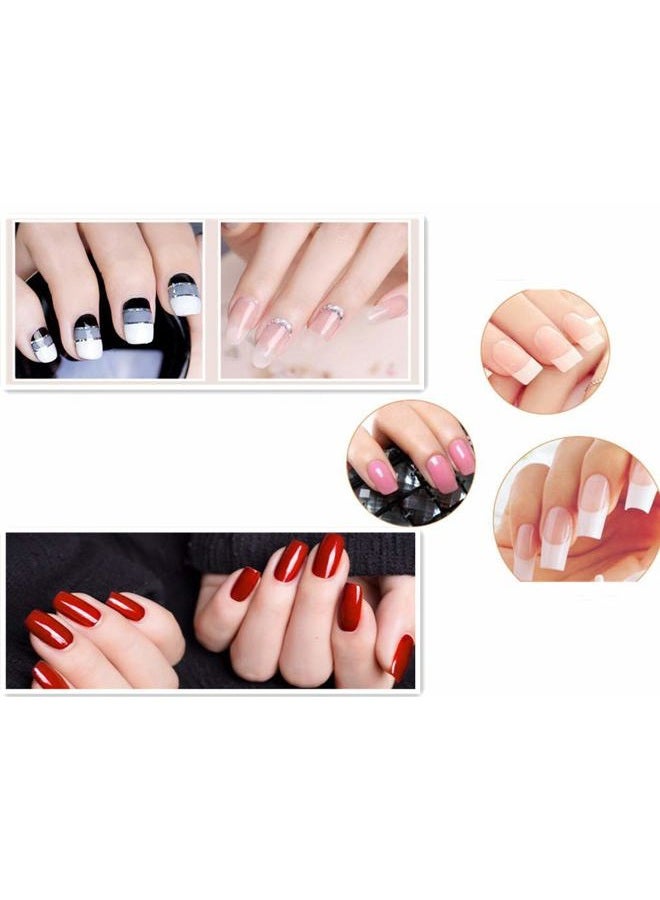 Aoshang 7Pcs UV Gel Nail Brush Set, Poly Extension Gel Brush, Nail Art Tips Builder Brush, Nylon Handle, Plastic Head, 7 Sizes (No.2/4/6/8/10/12/14) - Image 5
